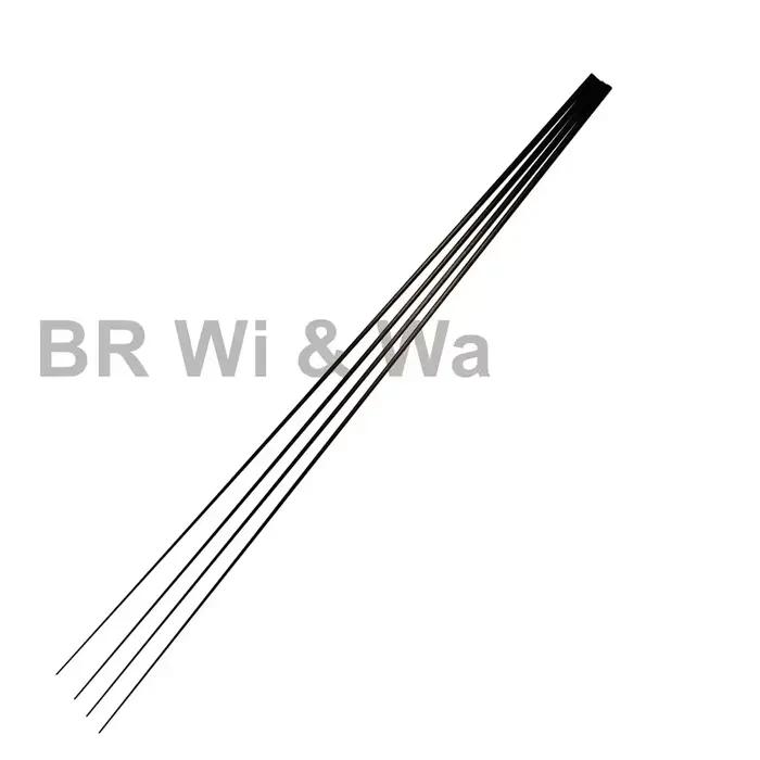4 pointes carbone brut 50cm BR Wi & Wa pour montage cannes - Composants réparation bricolage pêche DIY