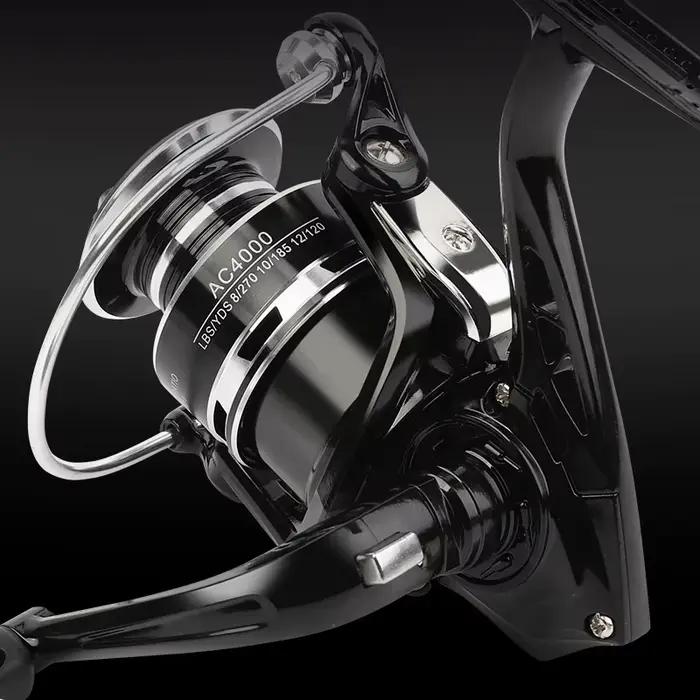 Moulinet spinning BILLINGS AC1000-7000 avec bobine métal - Drague 10kg et rocker pliable
