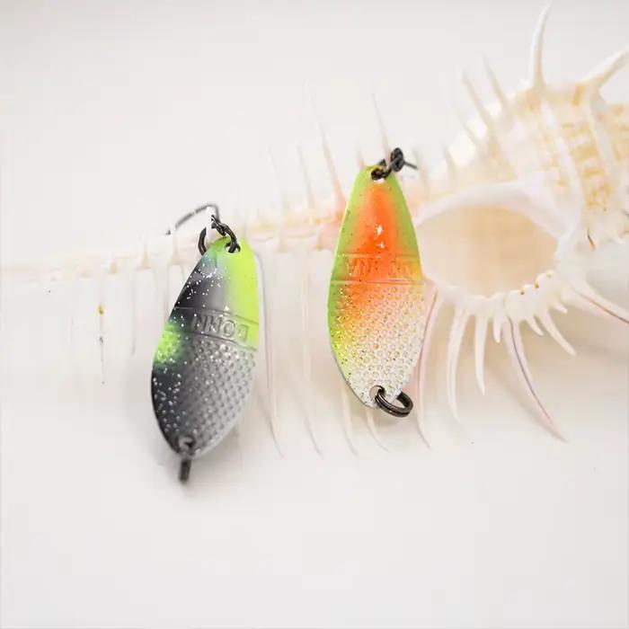 Leurre cuillère métal stream 3g 30mm pour truite perche ombre et saumon pêche en rivière
