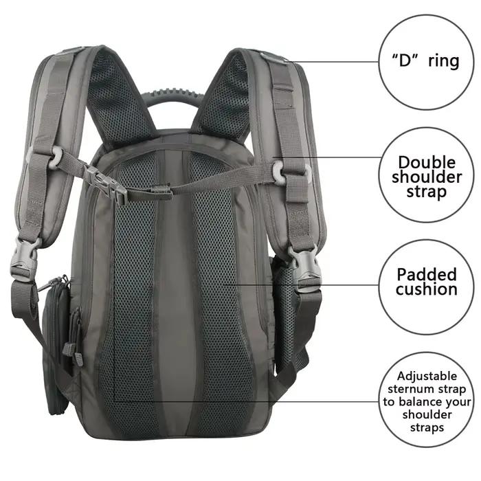 Sac à dos militaire étanche 35L pour pêche - Multifonction avec compartiment ordinateur portable