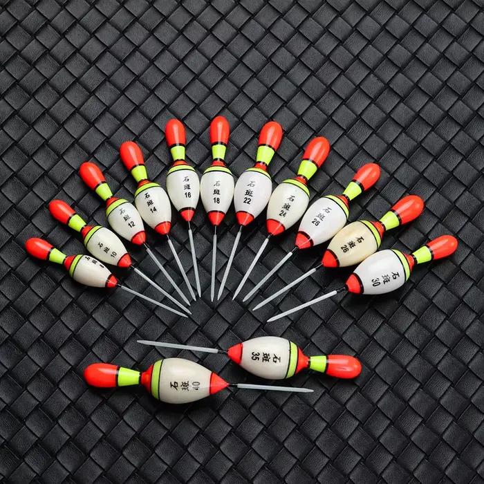 Flotteur bâton de pêche mixte tailles couleurs flottabilité variable accessoires
