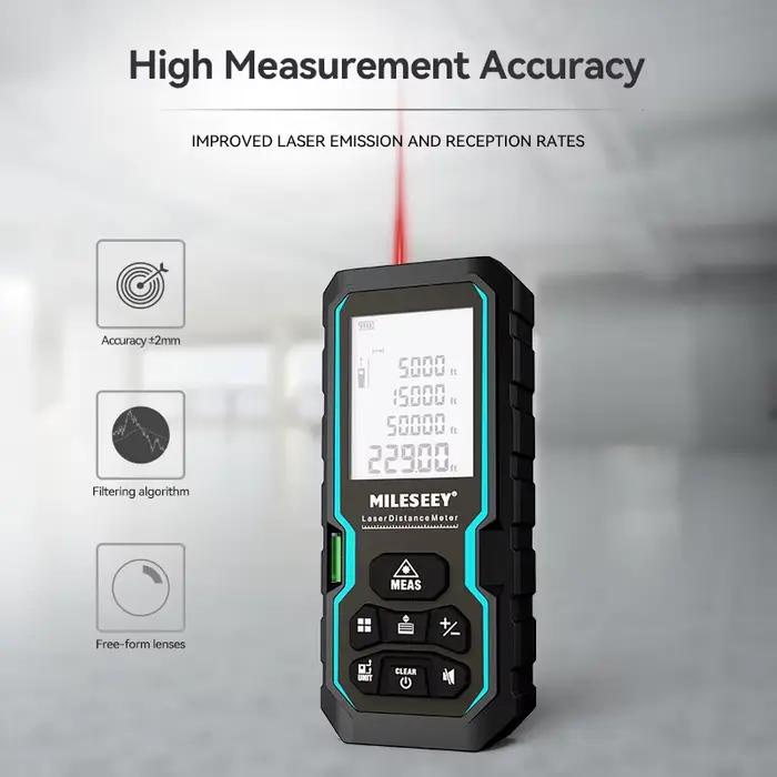 Promotion télémètre laser Mileseey S6 50M à 120M - Mesure précise pour pêche et chantiers