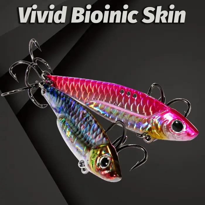Leurre métal spinner cuillère 7.5g à 20g pour pêche en mer, leurre vibrant à hameçon triple pour spinning