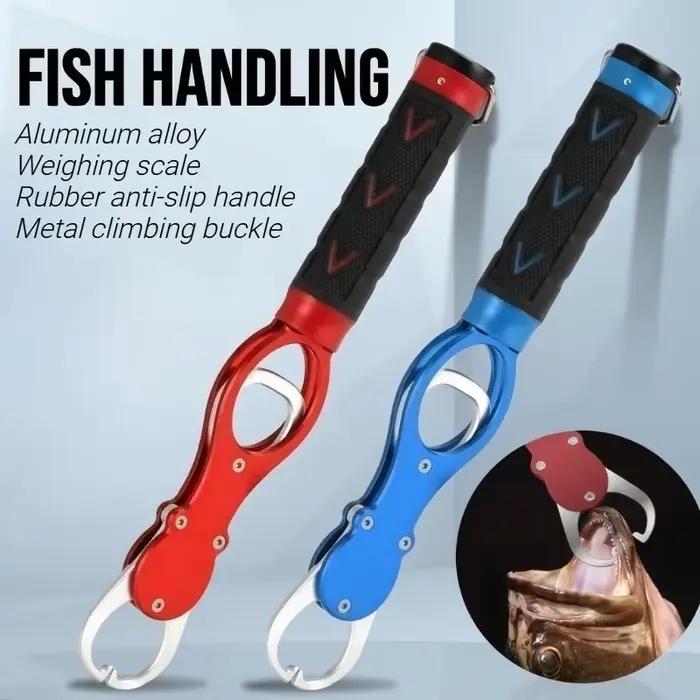 Pince à peser et décrocher poisson en alliage aluminium MIHJUSFDH - Pèse-poisson portable avec coupe ligne et dégorgeoir
