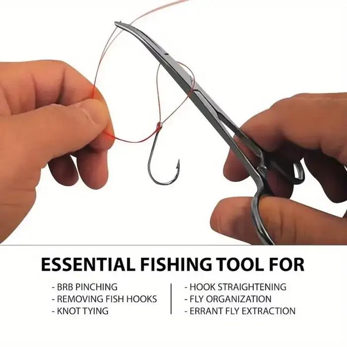 Fishing Products Accessories F04 Stainless Steel Hook Remover Curved Tip Pliers