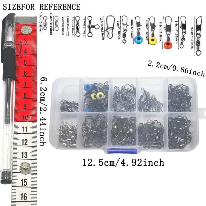 Set 115 connecteurs pêche quick change spinner émerillons rapides accessoires montages complets