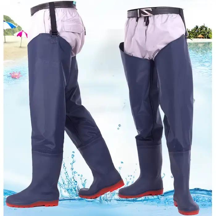 Waders demi-haute renforcés bottes pluie antidérapantes pour pêche vêtements pêche