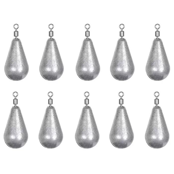10pcs/lot Fishing Weight Sinkers 3.5g 5g 7g 10g 14g 20g Soft Bait Sinker Bass Fi