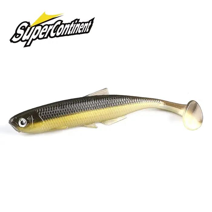 Leurres souples ShadTeez T-tail 5cm/7.5cm/12cm - Leurres 3D yeux pour sandre brochet prédateurs