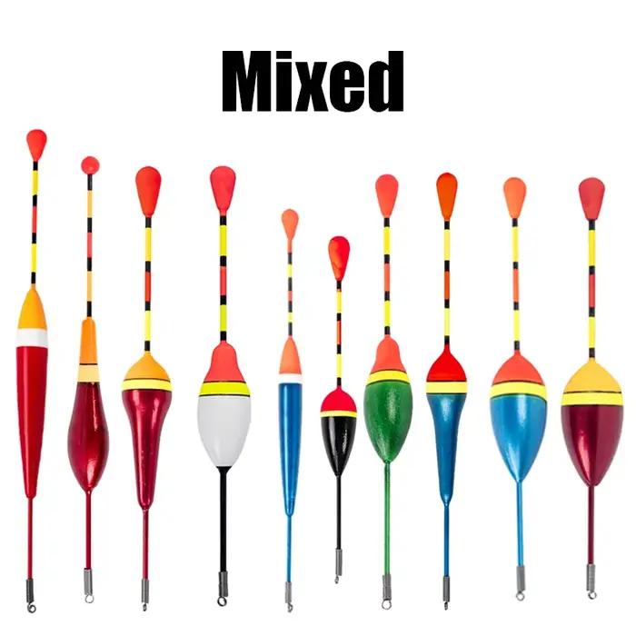 Lot promotionnel 10 flotteurs mousse tailles et couleurs variées - accessoires pêche complets