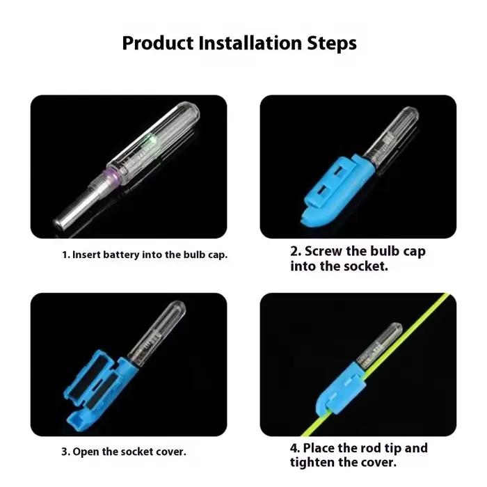 Bâton Lumineux Électronique pour Pêche avec LED CR425 - Flotteur et Détecteur de Touche Combinés
