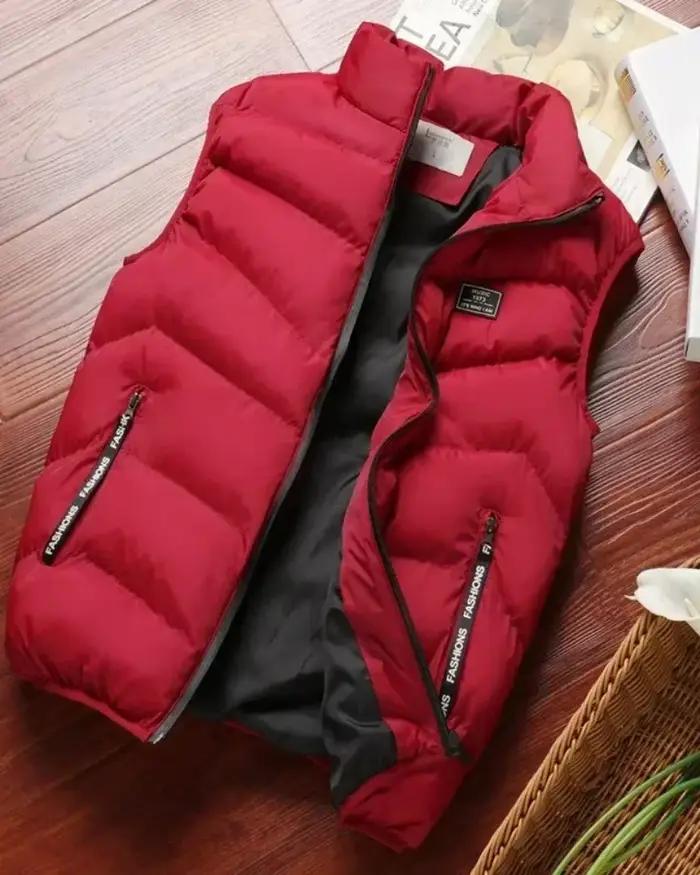 Veste sans manches matelassée homme pour l'hiver - Doudoune légère coupe-vent solide et chaude