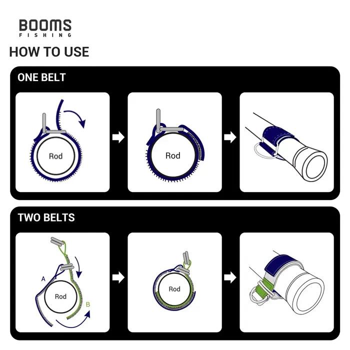 Sangles de fixation néoprène pour porte-cannes RB1 - Accessoire pêche pratique et confortable