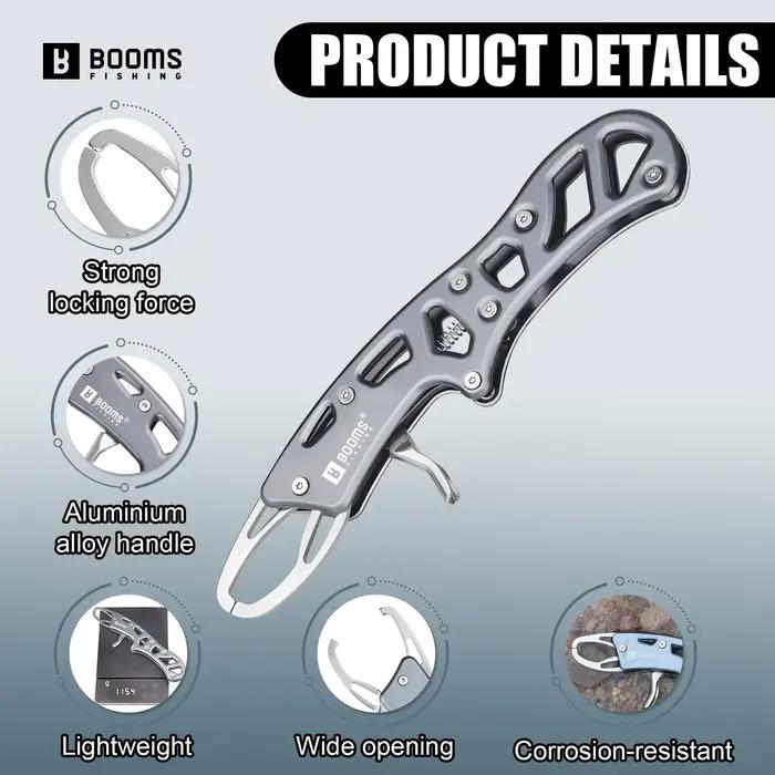 Pince de préhension pour poisson en alliage d'aluminium léger et robuste accessoire pêche