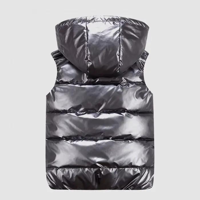 Veste polaire homme sans manches zippée avec capuche et poches pour pêche hiver