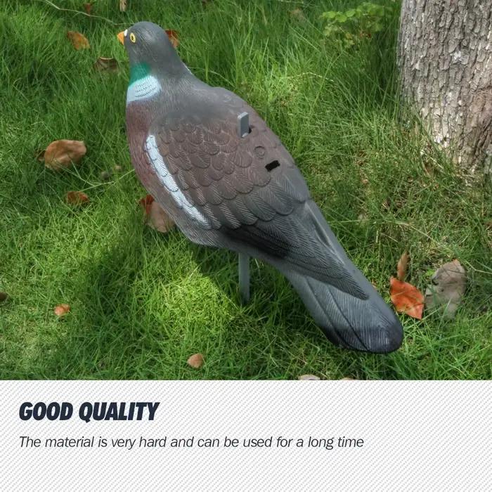 Leurres pigeons GUGULUZA 1/3/6 pièces 40cm réalistes 3D avec piquets - Épouvantail jardin décor extérieur