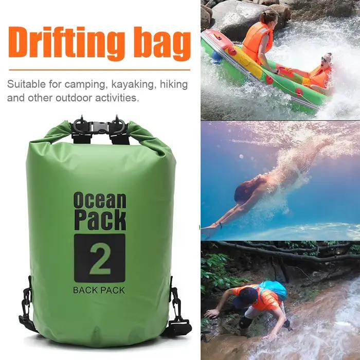 Sac filet PVC flottant 2L 5L étanche pour téléphone kayak camping natation outdoor - Poche waterproof flottante