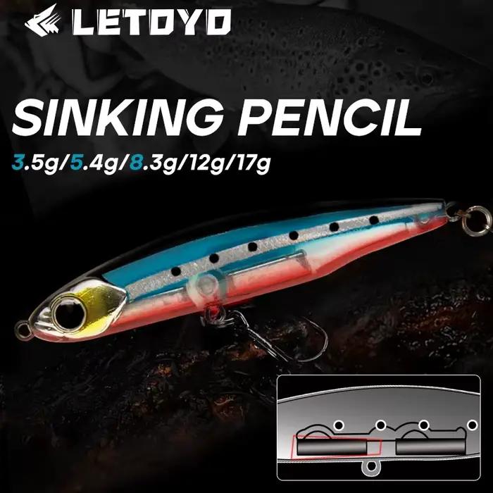 Leurre crayon coulant LETOYO 17g pour truite, brochet et perche - leurre dur wobblers