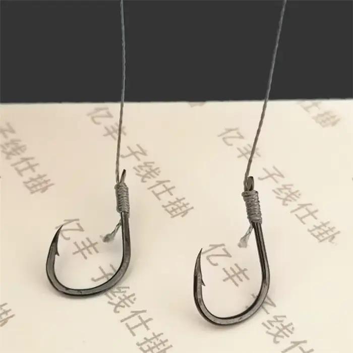 Lot de 5 hacks double pointe robustes pour ligne principale ou sous-ligne accessoires pêche carnassiers