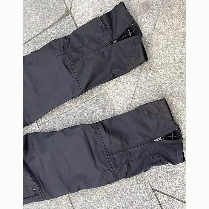 Pantalon urbain pêche noir respirant pour pêche urbaine et pêche en ville discrète