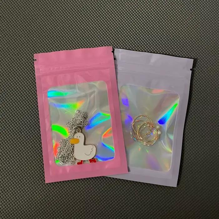 Sachets mylar transparents conservation appâts pêche 50 pièces anti-odeurs refermables étanches
