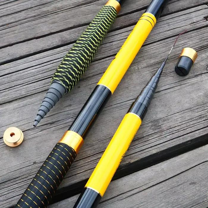 Canne télescopique pêche en rivière JOSBY 2.7M-7.2M carbone FBR ultraléger pour carpe et truite