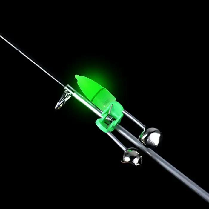 20 alarmes lumineuses vertes pour pêche nocturne - Flotteurs luminescents avec indicateur LED