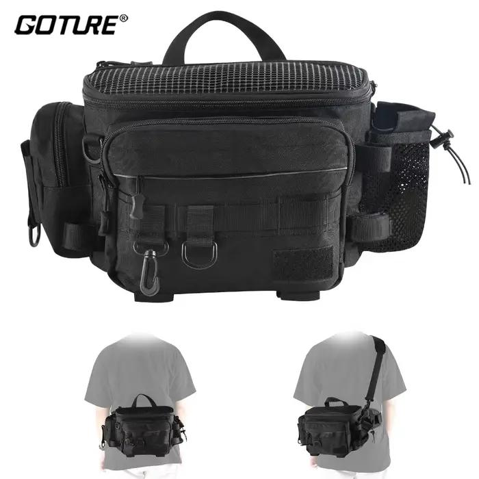 Sac bandoulière Goture multifonction pour matériel de pêche - Rangement outils et leurres pêche