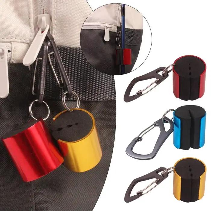 Support canne à pêche clip ceinture métal robuste accessoire pêcheur debout tenue stable