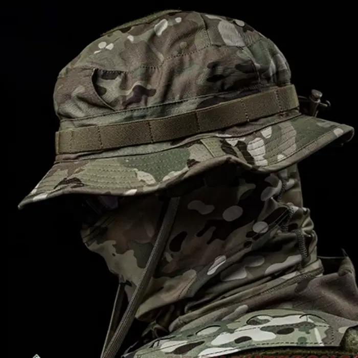 Chapeau boonie camouflage pêche - Brim court été respirant pêche chasse sport soleil
