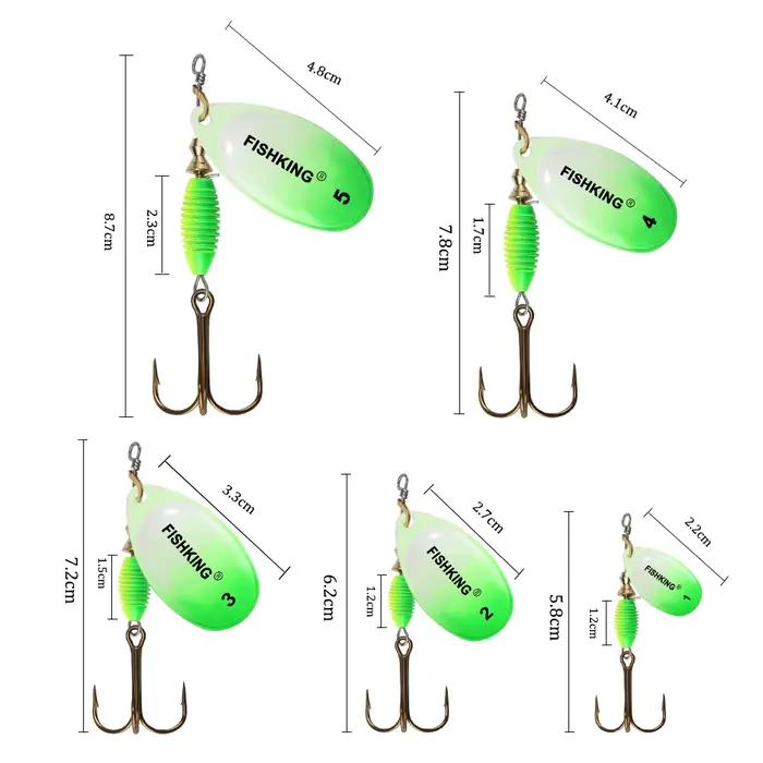 Leurre métallique spinner bait Fish King 4g à 14g pour brochet - Leurres durs de pêche