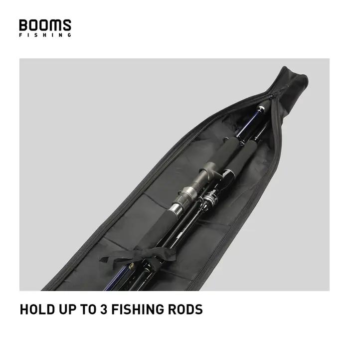Sac de transport canne à pêche Booms Fishing PB3 130-215 cm pliable étui rangement matériel