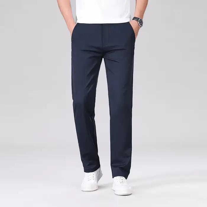Pantalon classique homme couleur armée - Tenue décontractée pêche affaires anti-froissage