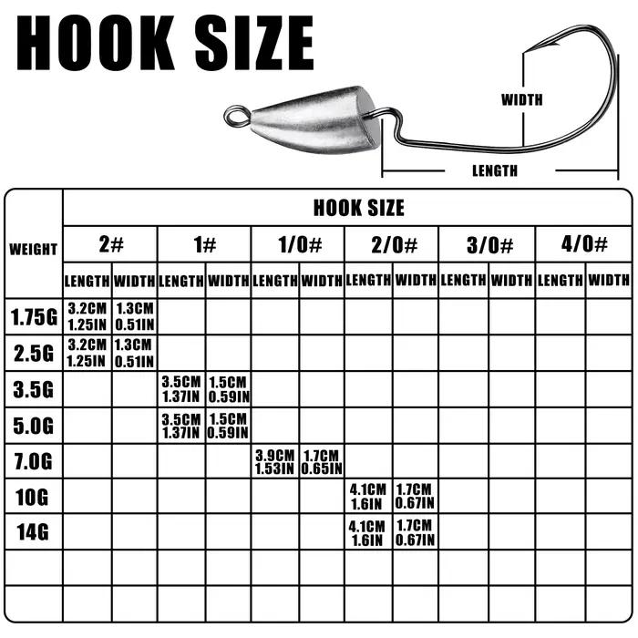 Hameçon plombé Jig Head Root Original pour leurres souples, pêche du bar et rockfish de 1.75g à 120g