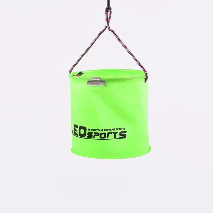 Seau de pêche pliable EVA épais - Réservoir à appâts vivants 17cm avec corde et poignée portable