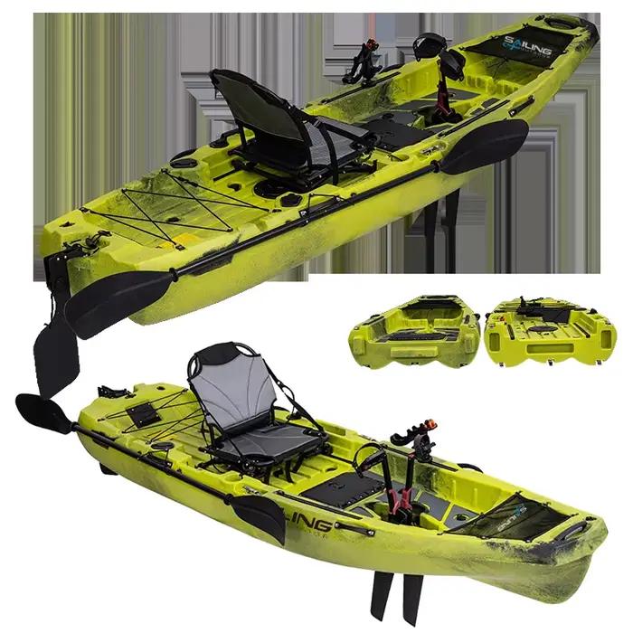 Kayak de pêche modulaire 10FT Pro Angler - Pédalier à aileron pour pêche en mer solo