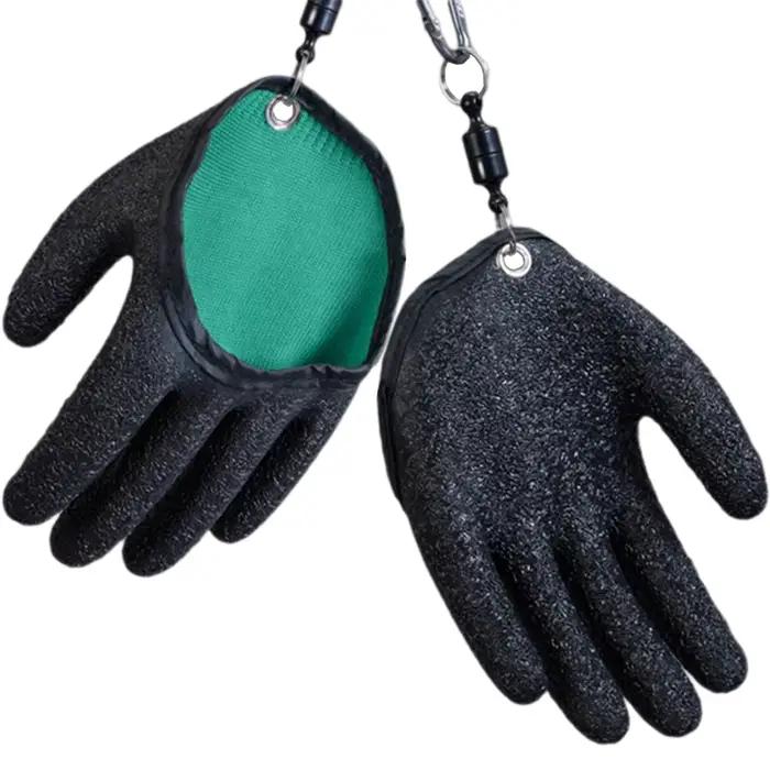 Gants de pêche professionnels anti-dérapants avec aimant - Protection mains pêcheur chasse