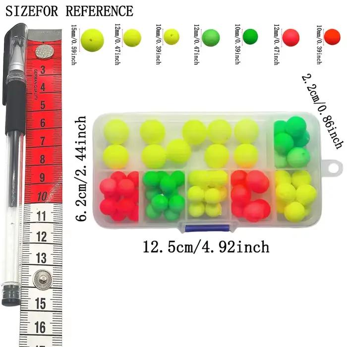 61 Foam Buoys for Pomfret and Walleye - Bright Fly Fishing Buoys for Bottom Rig Fishing