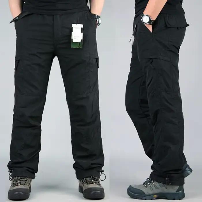 Pantalon polaire épais hiver homme - chaud pour pêche statique et observation hivernale