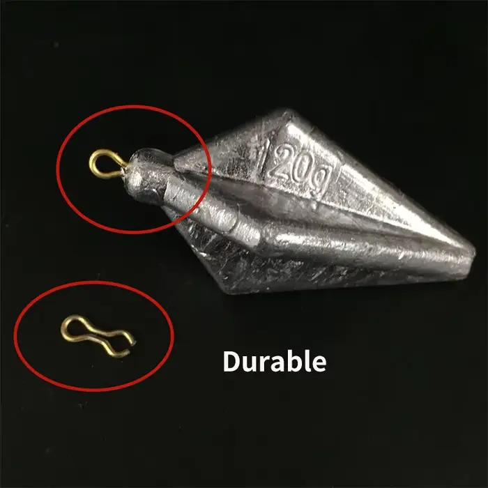 Plombs de pêche 10g-120g - Sinkers plombés pour tous types de pêche en eau douce et mer