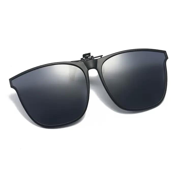 Lunettes clip polarisées UV400 anti-éblouissement pour pêche en voiture - Hommes