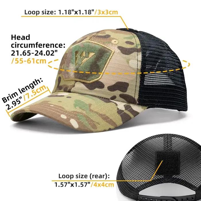 Casquette tactique IDOGEAR unisexe mesh été pour pêche randonnée