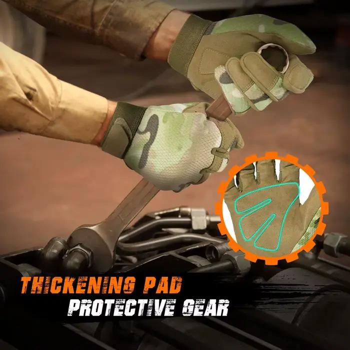 Gants tactiques outdoor unisexe avec écran tactile pour pêche, chasse, cyclisme, camping et randonnée, résistants et antidérapants