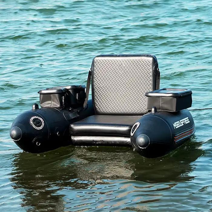 Kayak gonflable pêche PVC solide Solar Marine, bateau rame durable pour eau vive et surf casting