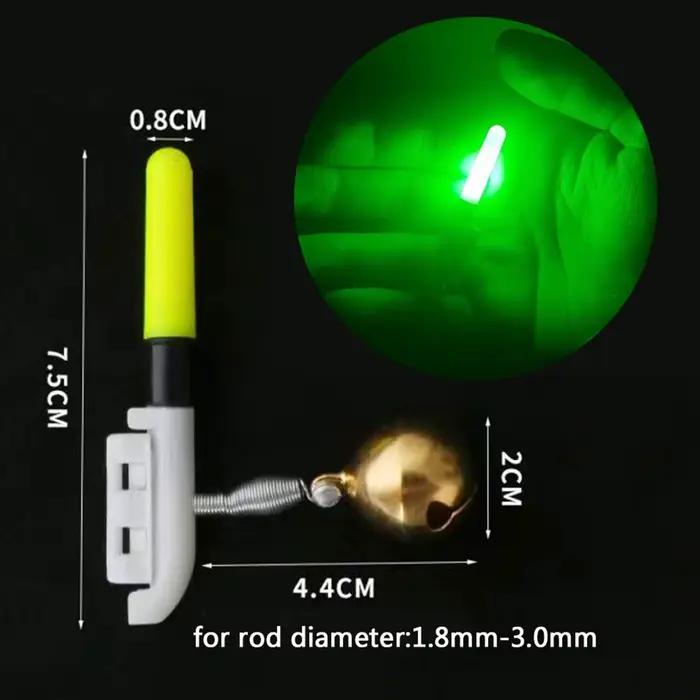 Lampe pêche nocturne LED CR425 batterie lithium 3.6V recharge USB lumière puissante pour canne
