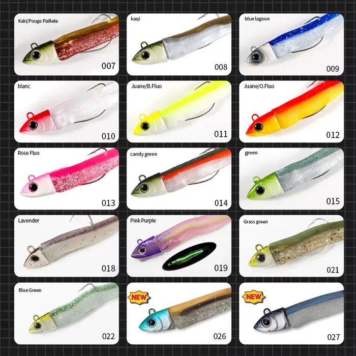 Leurre souple Hunthouse T. Minnow avec tête de jig 7g à 120g pour la pêche du