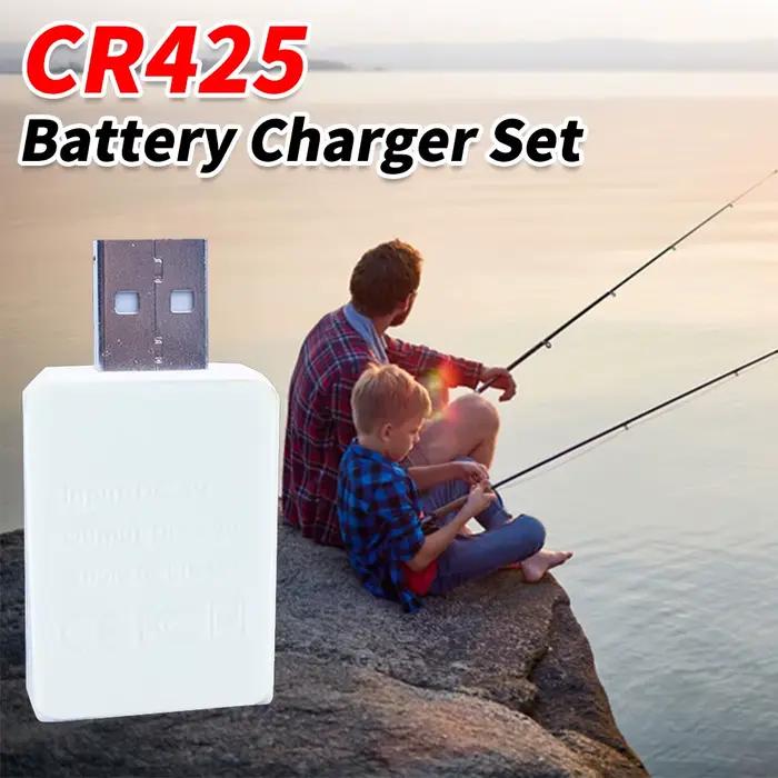 Flotteur électrique rechargeable pêche de nuit - Accessoire haute sensibilité avec batterie CR425 universelle