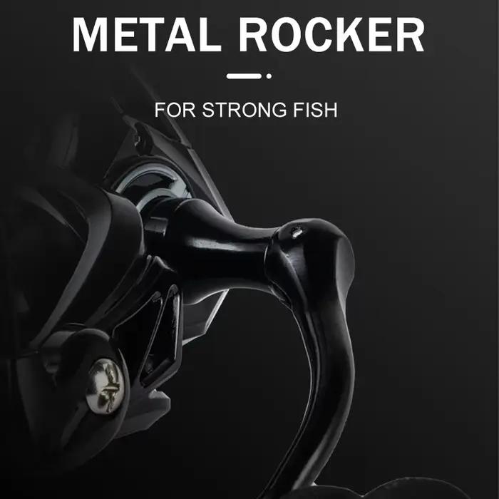 Moulinet de pêche spinning HJ tout métal anti-corrosion pour pêche en mer et eau salée, durable et performant