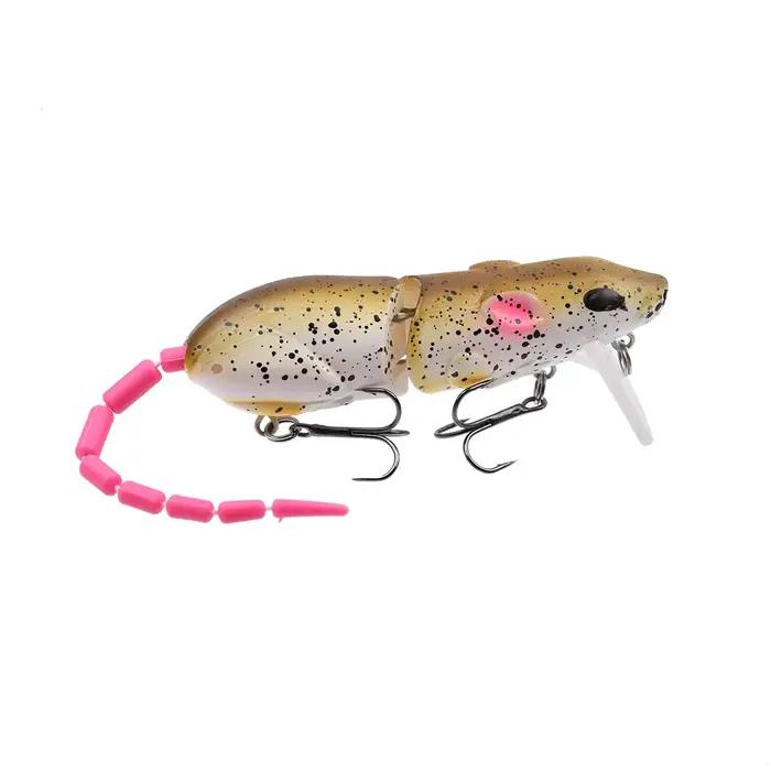 Leurre souris plastique 15.5g flottant pour pêche du brochet et black bass - appât rat artificiel