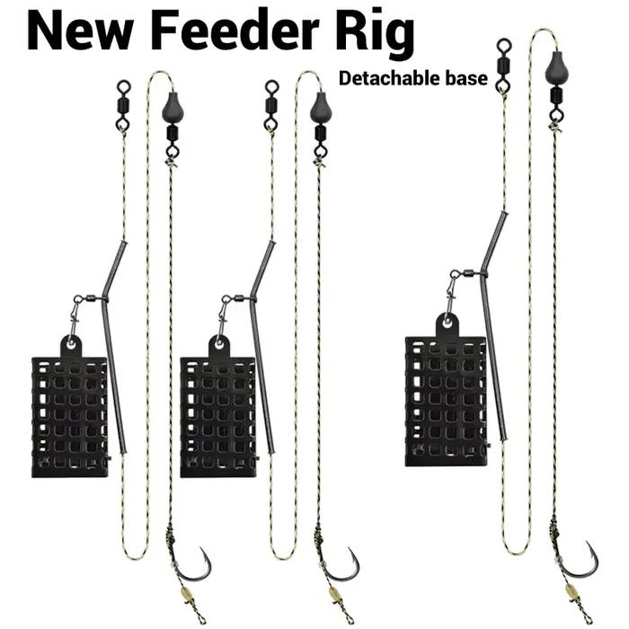 Method Feeder with Detachable Base | High Capacity Carp Fishing Feeders | 10g-60g Weight Range | Bait Cage Set